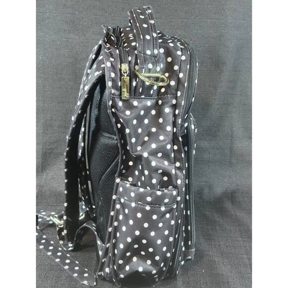 USED JuJuBe Legacy Collection Be Right Back BRB Diaper Bag Backpack Polka Dot - Picture 6 of 13
